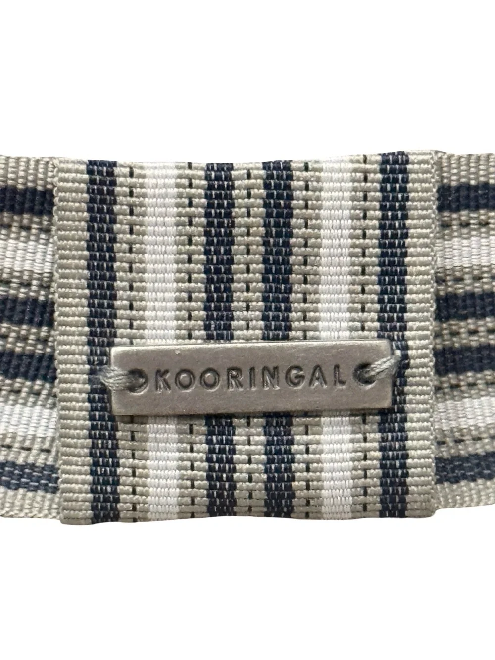 Kooringal Men’s Woven Fedora Hat 59cm Striped Band Beige Taupe
